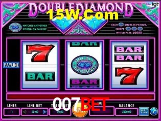 Interface moderna da plataforma 007BET